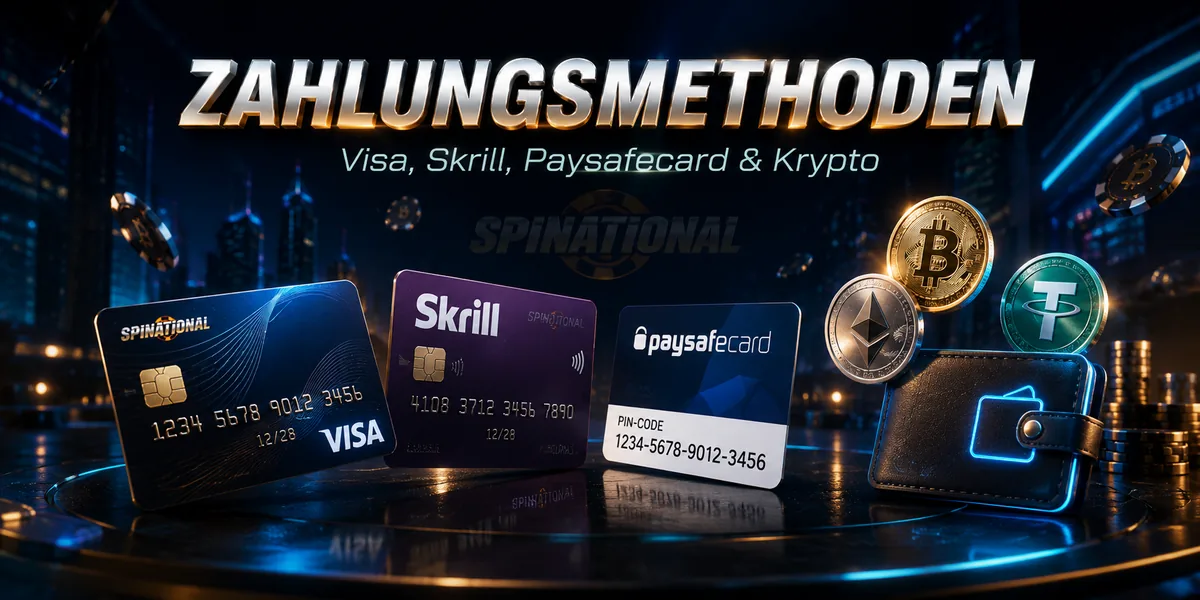 Zahlungsmethoden im Spinational Casino