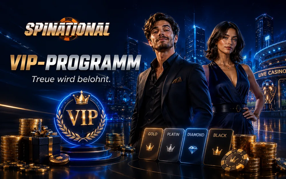 VIP- und Treueprogramm im Spinational Casino